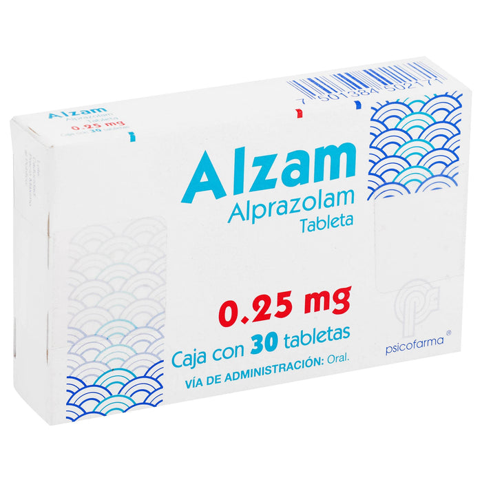 Alzam (Alprazolam) Tabletas 0.25Mg Con 30 - WeCare Pharma