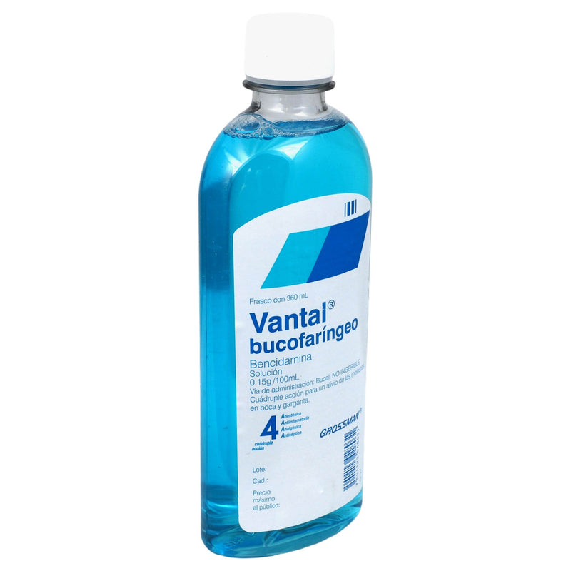 Vantal Bucofaringeo (Bencidamida) Solución 0.15G/100Ml - WeCare Pharma