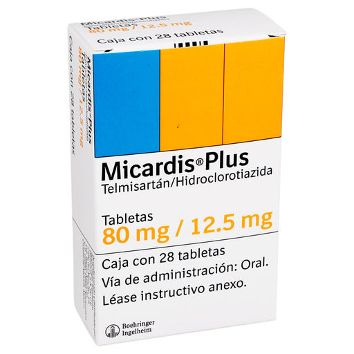 Micardis Plus 80Mg/12.5Mg Con 28 Tabletas (Telmisartan/Hidroclorotiazida) 2 - 7501037946246