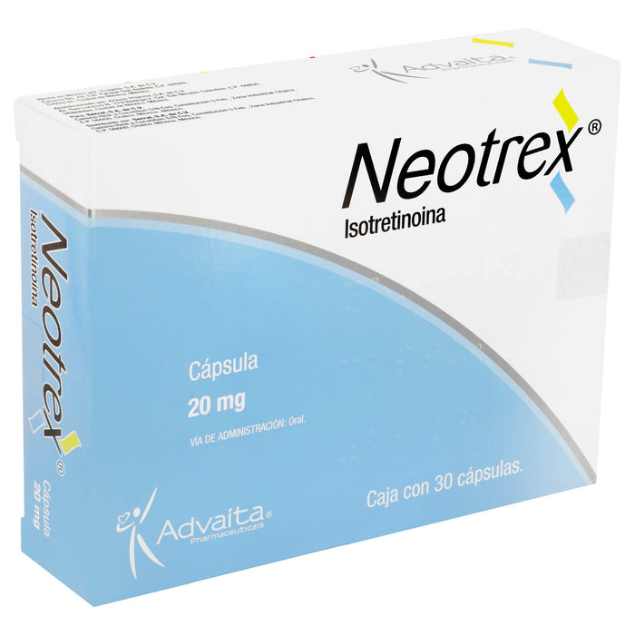 Neotrex (Isotretinoina) Capsulas 20Mg Con 30 - WeCare Pharma