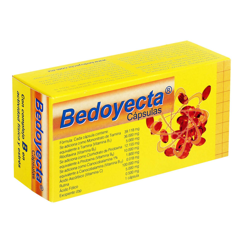 Bedoyecta Con 30 Capsulas (Complejo B/Acido Folico/Vitamina C) - WeCare Pharma