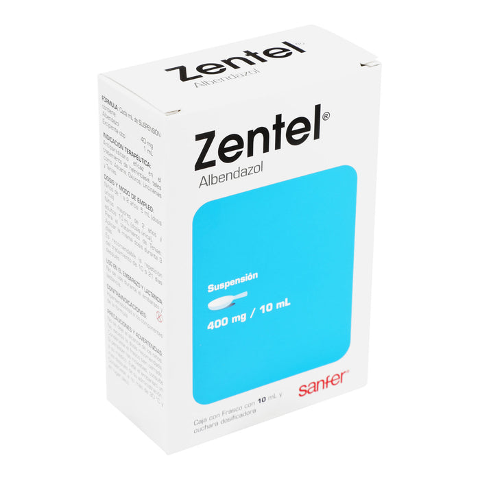 Zentel Suspensión 400Mg/10Ml (Albendazol) 2 - 7501070618919