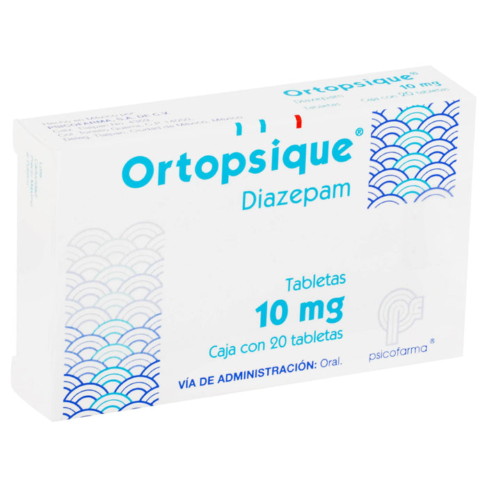 Ortopsique (Diazepam) Tabletas 10Mg Con 20 - WeCare Pharma