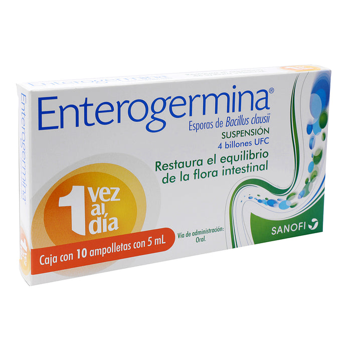 Enterogermina Suspensión 4 Billones Ufc 5Ml Con 10 (Bacillus Clausii) 2 - 7501165010826