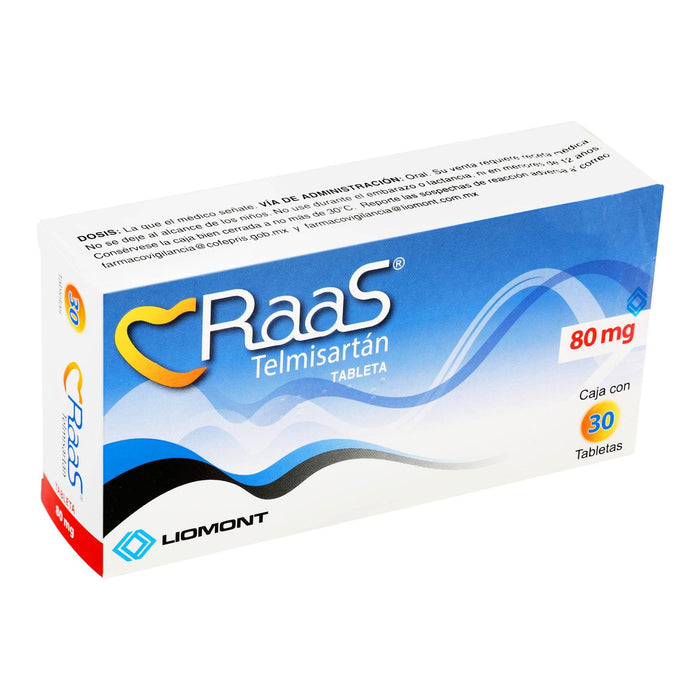 Raas (Telmisartan) Tabletas 80Mg Con 30 - WeCare Pharma