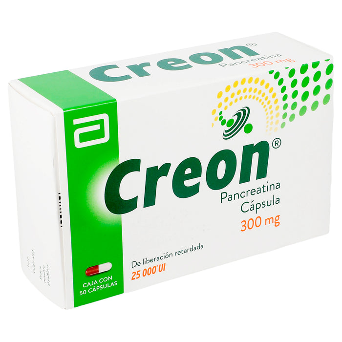 Creon 300Mg Con 50 Capsulas (Pancreatina) 2 - 7501033957956