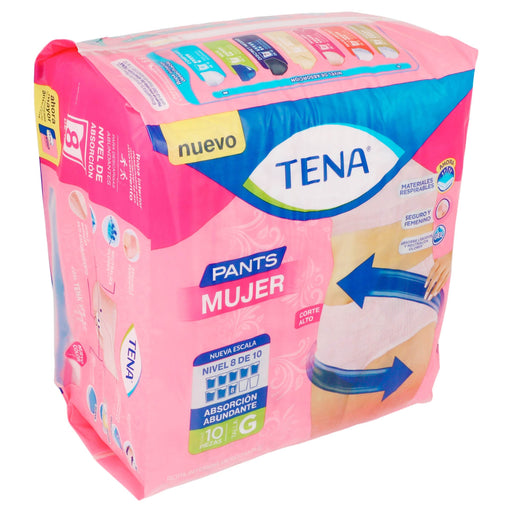 Pañal Tena Mujer Grande Con 10 - WeCare Pharma