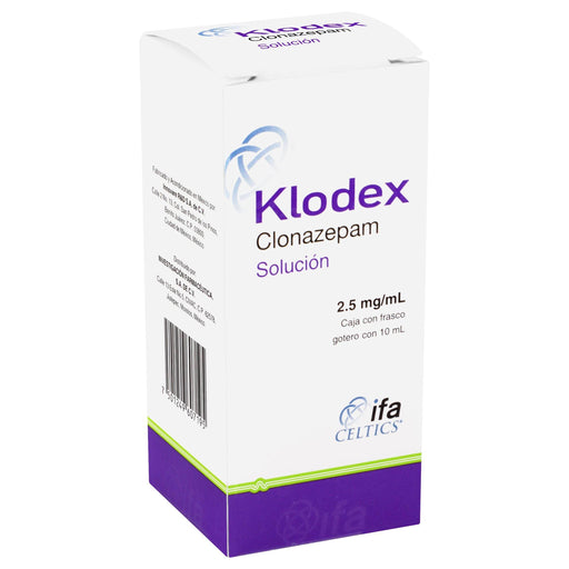 Klodex (Clonazepam) Solución 2.5Mg/10Ml - WeCare Pharma