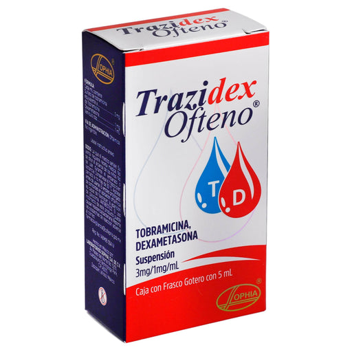 Trazidex Ofteno Gotas 3Mg/1Mg 5Ml (Tobramicina/Dexametasona) - WeCare Pharma