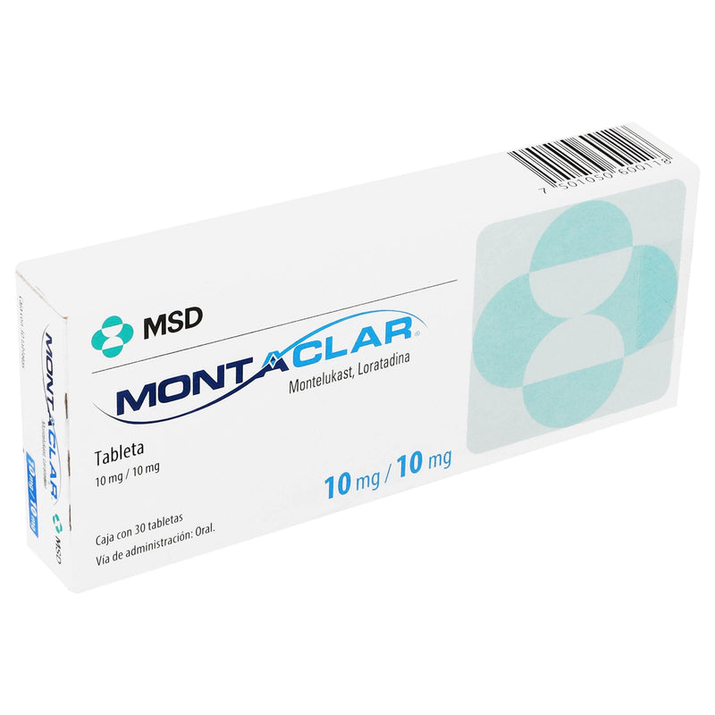 Montaclar 10Mg/10Mg Con 30 Tabletas (Montelukast/Loratadina) - WeCare Pharma