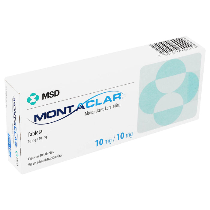 Montaclar 10Mg/10Mg Con 30 Tabletas (Montelukast/Loratadina) - WeCare Pharma