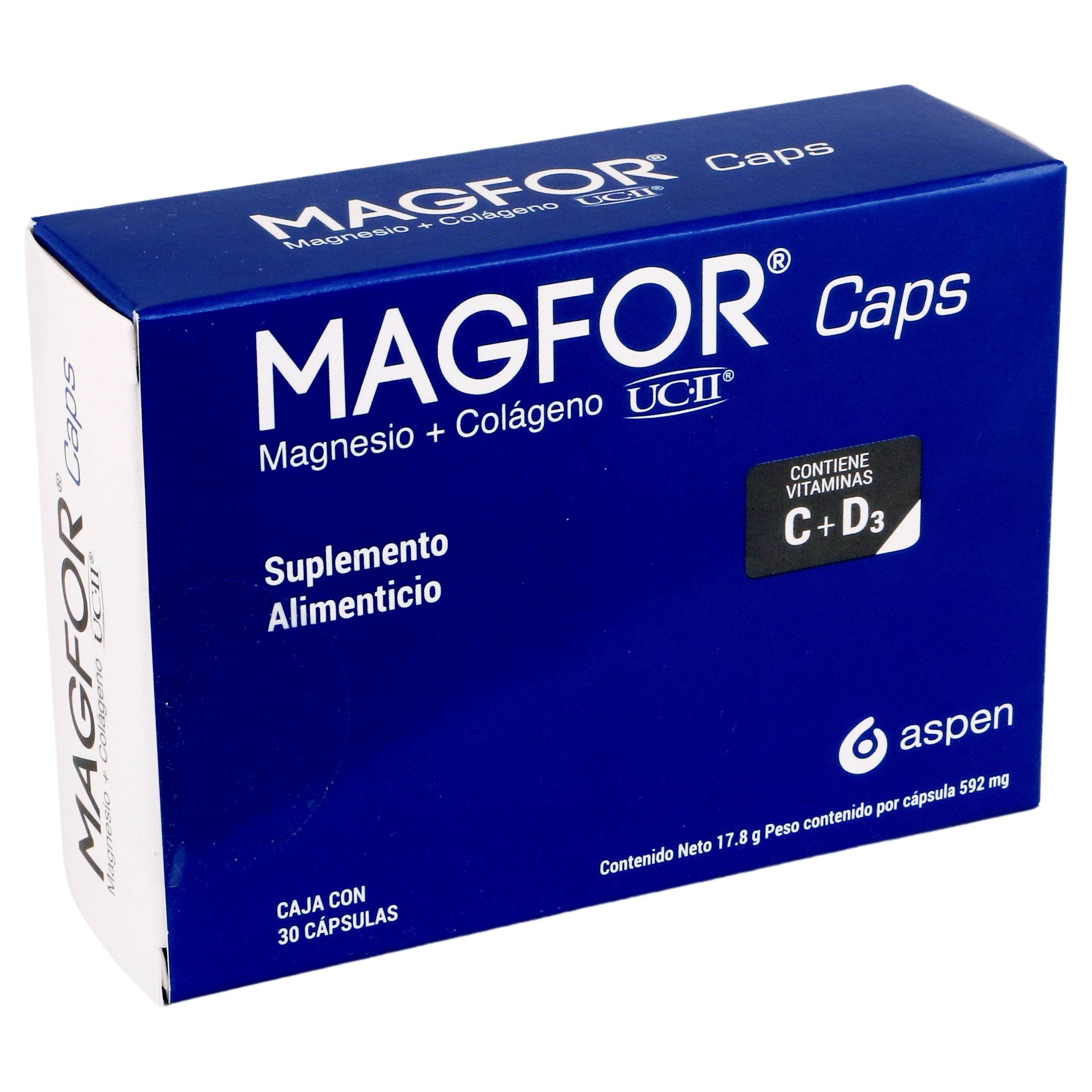 Magfor 592Mg Con 30 Capsulas (Magnesio/Colageno) — WeCare Pharma