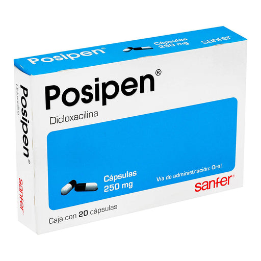 Posipen 250Mg Con 20 Capsulas (Dicloxacilina) - WeCare Pharma
