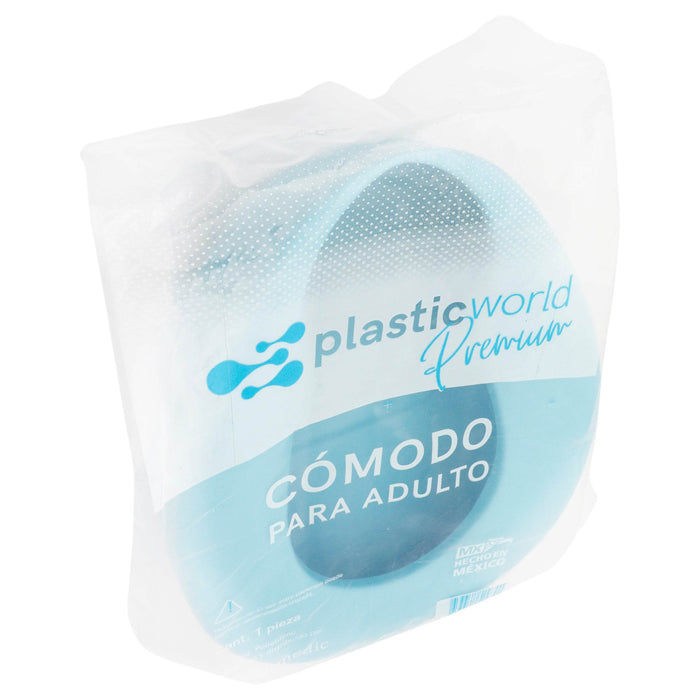 Comodo De Plástico Plastic Wordl Premium Adulto Con 1 - WeCare Pharma