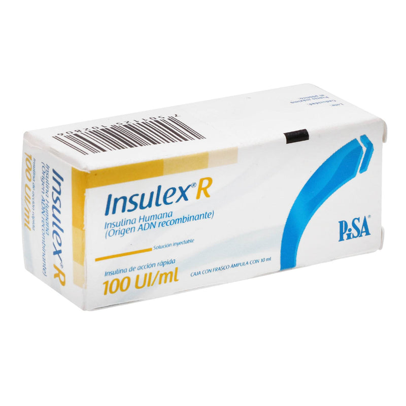 Insulex R Frasco 100Unid/Ml 10Ml Con 1 Ampulas (Insulina Humana ...