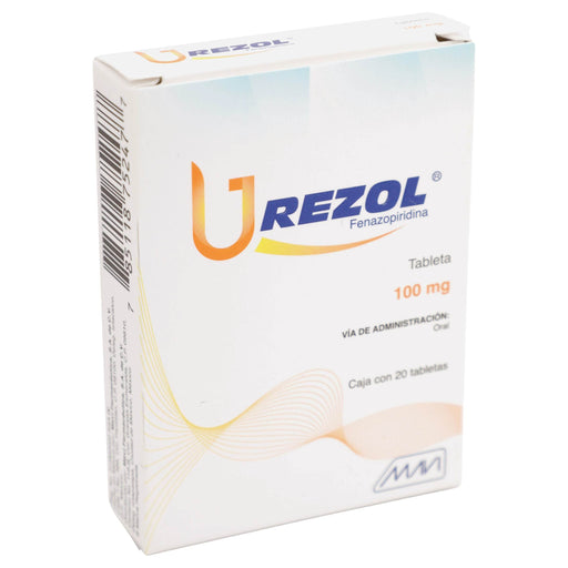 Urezol 100Mg Con 20 Tabletas (Fenazopiridina) - WeCare Pharma