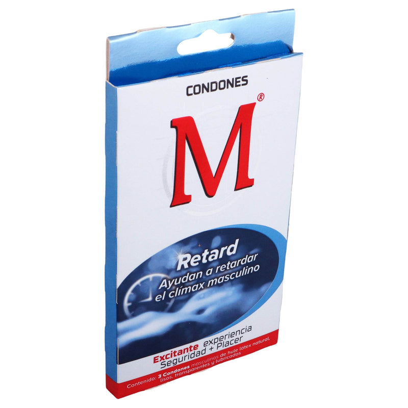 Condón M-Force Retard Con 3 - WeCare Pharma