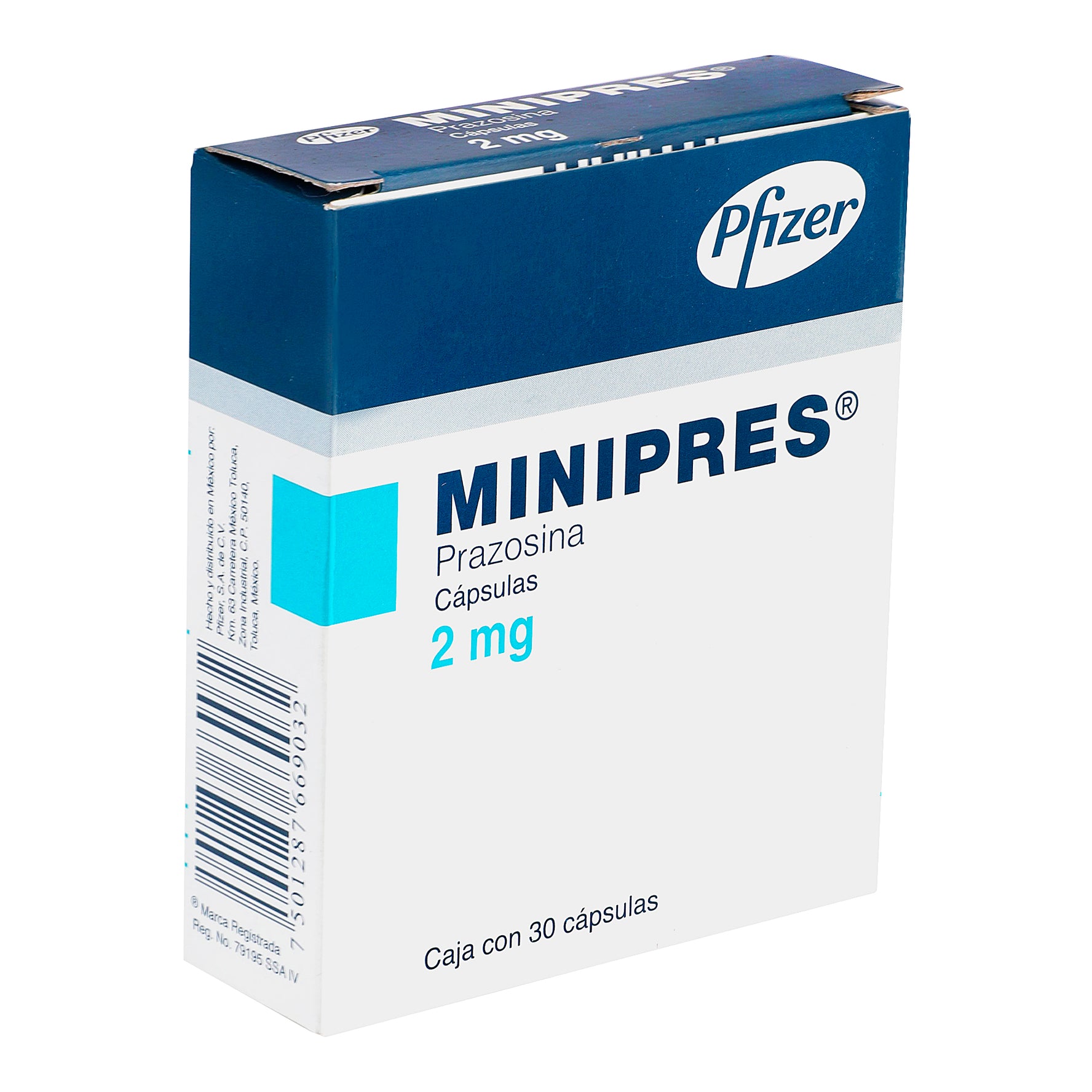 Minipres 2Mg Con 30 Capsulas (Prazosina) 2 - 7501287669032