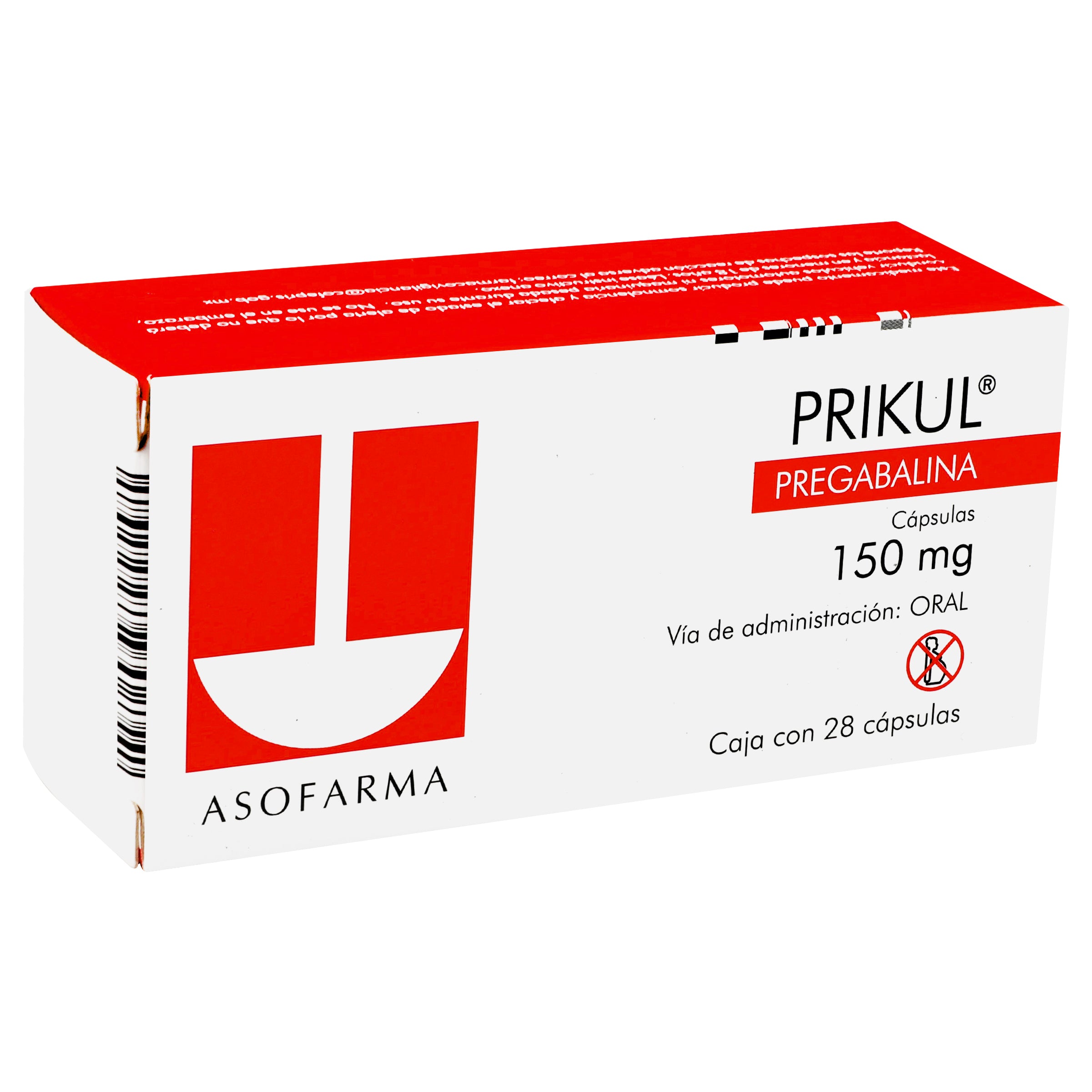 Prikul 150Mg Con 28 Capsulas (Pregabalina) 3 - 7841141003733