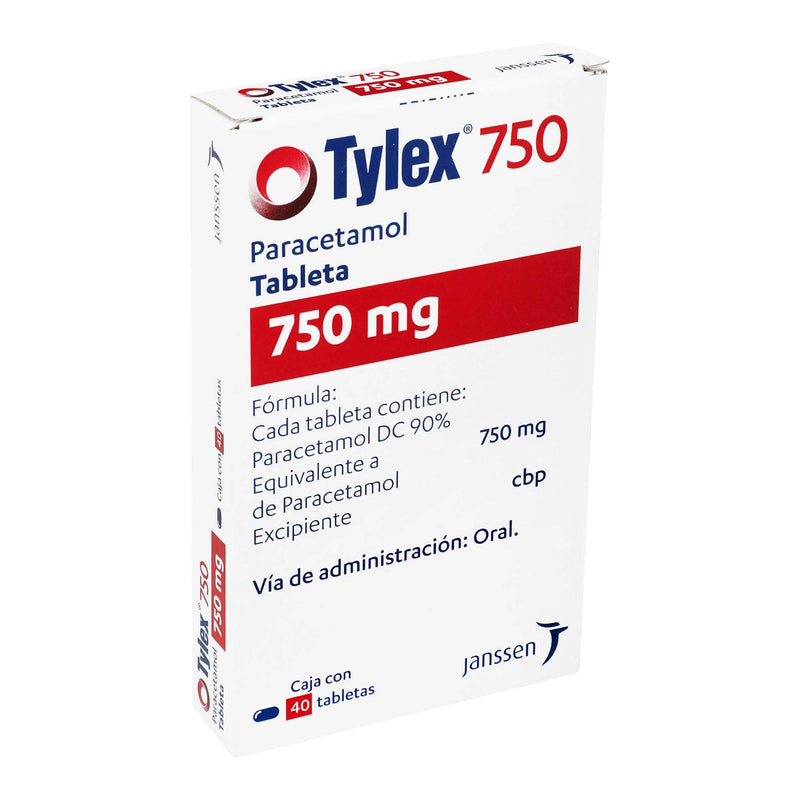 Tylex 750Mg Con 40 Tabletas (Paracetamol) - WeCare Pharma