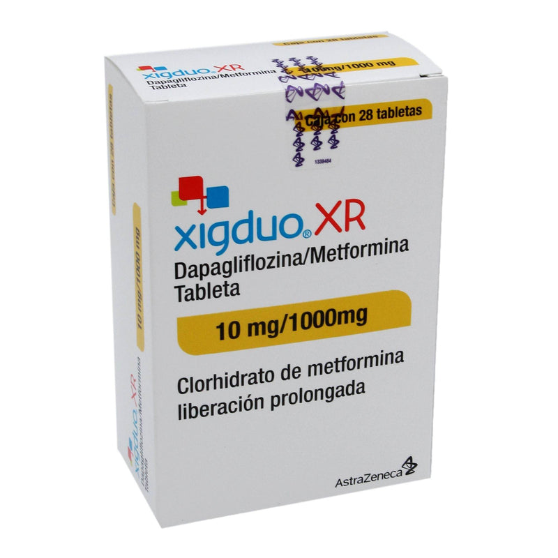 Xigduo Xr 10Mg/1000Mg Con 28 Tabletas (Dapagliflozina/Metformina) - WeCare Pharma