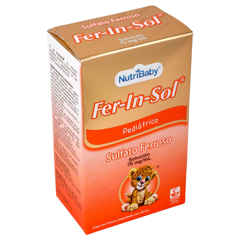 Fer-In-Sol Solución 75Mg/Ml Con 50Ml (Sulfato Ferroso) - WeCare Pharma