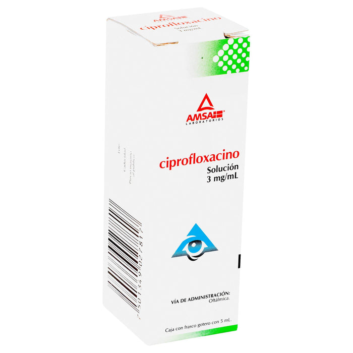 Ciprofloxacino 3 Mg Solución Oftálmica 5 Ml Amsa - WeCare Pharma