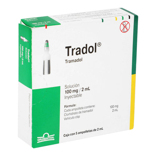 Tradol 100Mg/2Ml Con 5 Ampulas (Tramadol) - WeCare Pharma