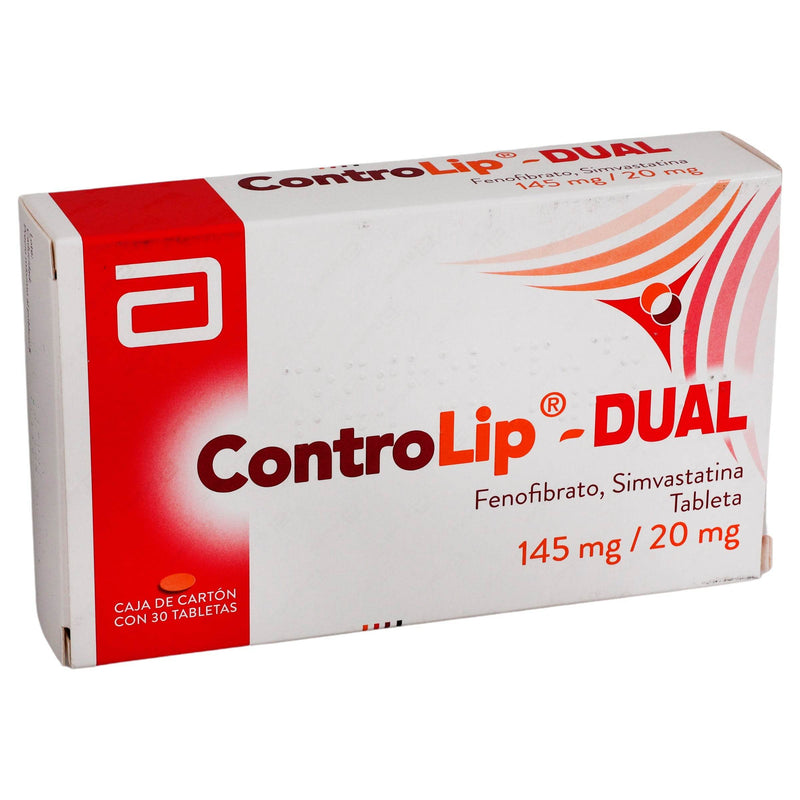 Controlip Dual 145Mg/20Mg Con 30 Capsulas (Fenofibrato/Simvastatina) - WeCare Pharma