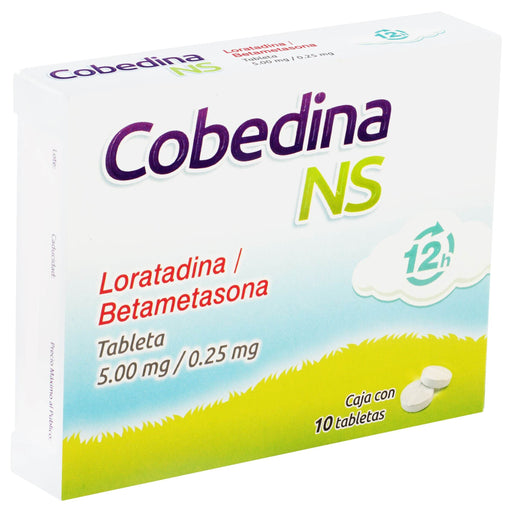 Cobedina Ns 5Mg/0.25Mg Con 10 Tabletas (Loratadina/Betametasona) - WeCare Pharma