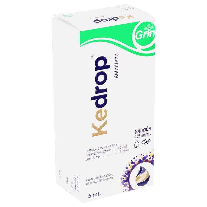 Kedrop (Ketotifeno) Solución Oft 0.025Mg 5Ml - WeCare Pharma