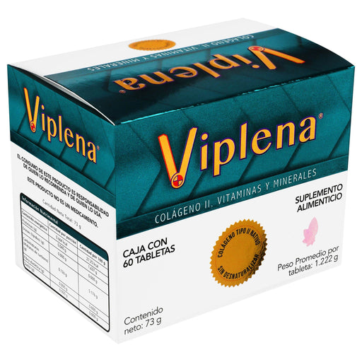 Viplena 73G Con 60 Tabletas (Colageno Ii/Vitaminas/Minerales) - WeCare Pharma