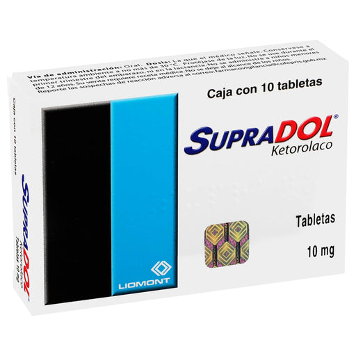 Supradol 10Mg Con 10 Tabletas (Ketorolaco) - WeCare Pharma