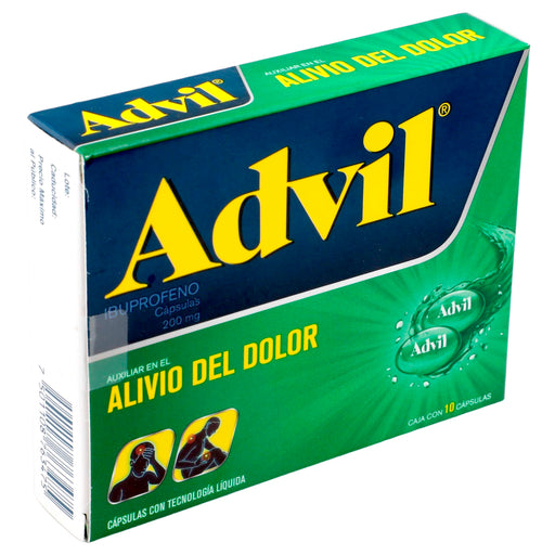 Advil Fastgel 200Mg Con 10 Capsulas (Ibuprofeno) 2 - 7501108763475