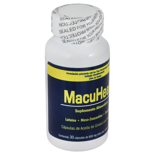 Macuhealt 600Mg Con 30 Capsulas (Luteina/Meso-Zeaxantina/Zeaxantina) - WeCare Pharma
