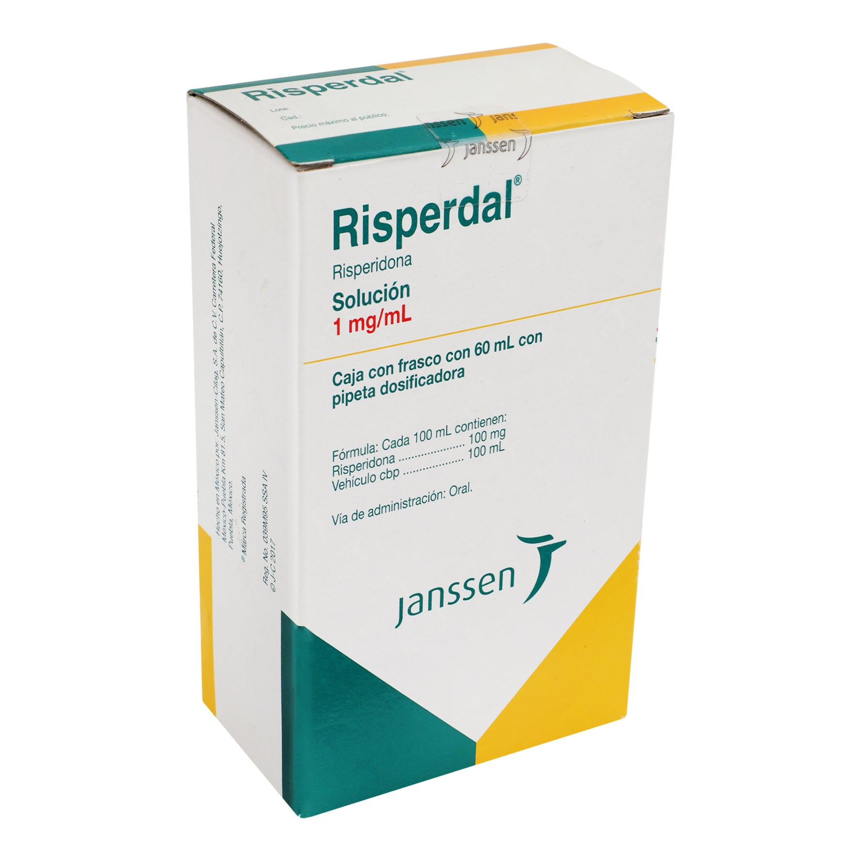 Risperdal Solución 1Mg/Ml 100Ml (Risperidona) 2 - 7501109901661