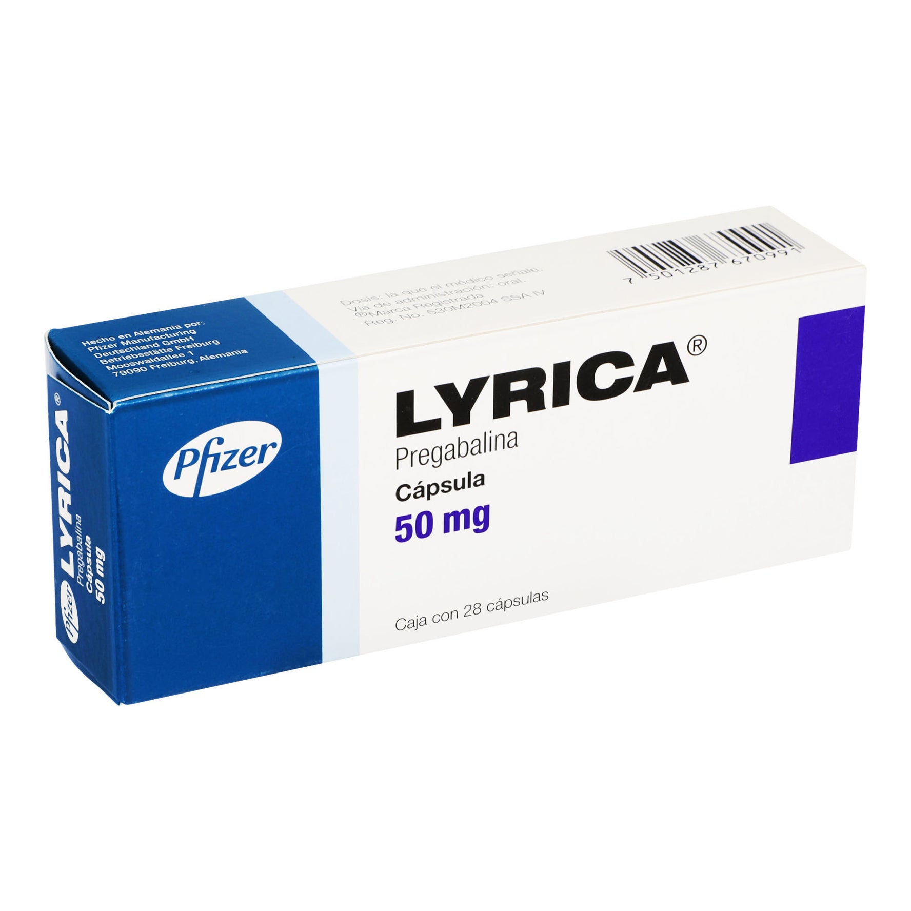 Lyrica 50Mg Con 28 Capsulas (Pregabalina) 2 - 7501287670991