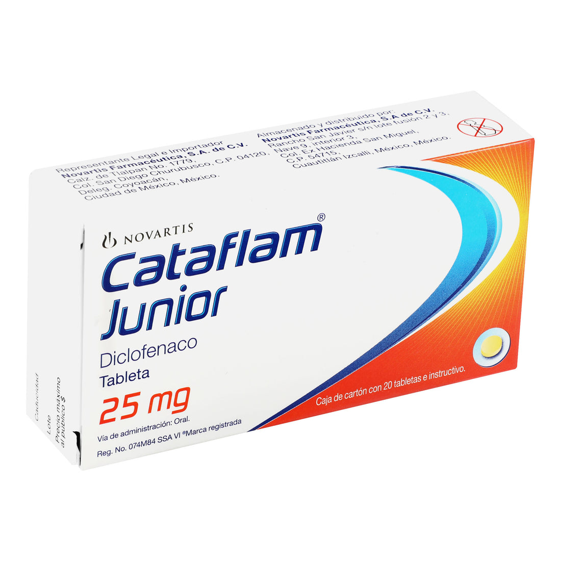 Cataflam Junior 25Mg Con 20 Tabletas (Diclofenaco) 2 - 7501094911126