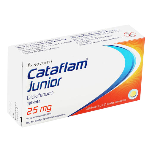 Cataflam Junior 25Mg Con 20 Tabletas (Diclofenaco) 2 - 7501094911126