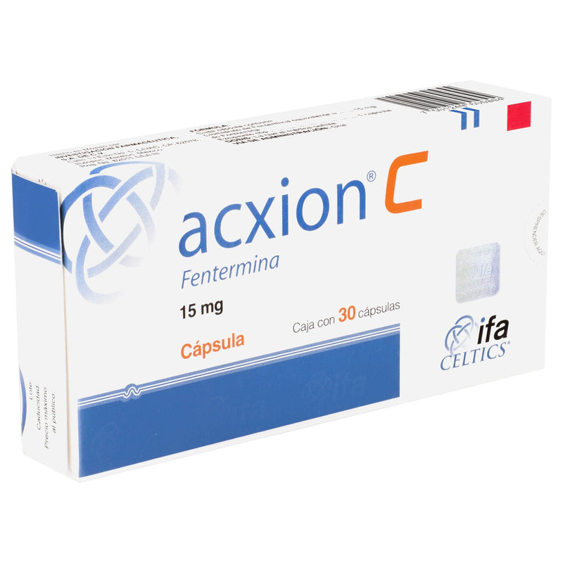 Acxion C (Fentarmina) Capsulas 15Mg Con 30 - WeCare Pharma