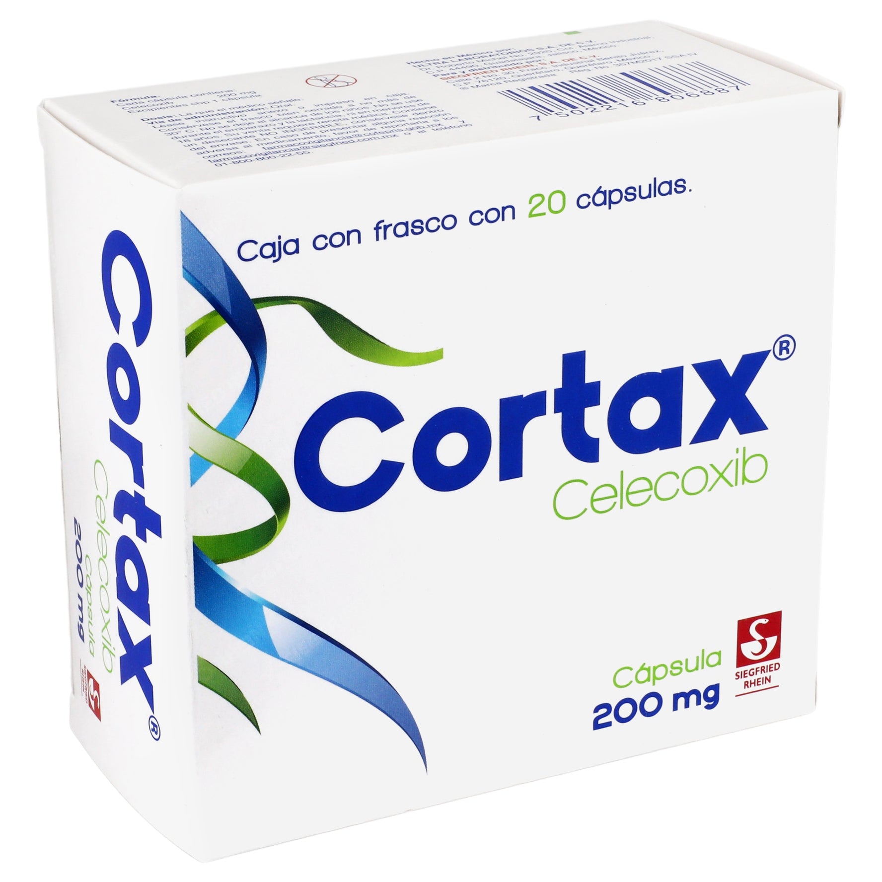 Cortax 200Mg Con 20 Capsulas (Celecoxib) 2 - 7502216806887