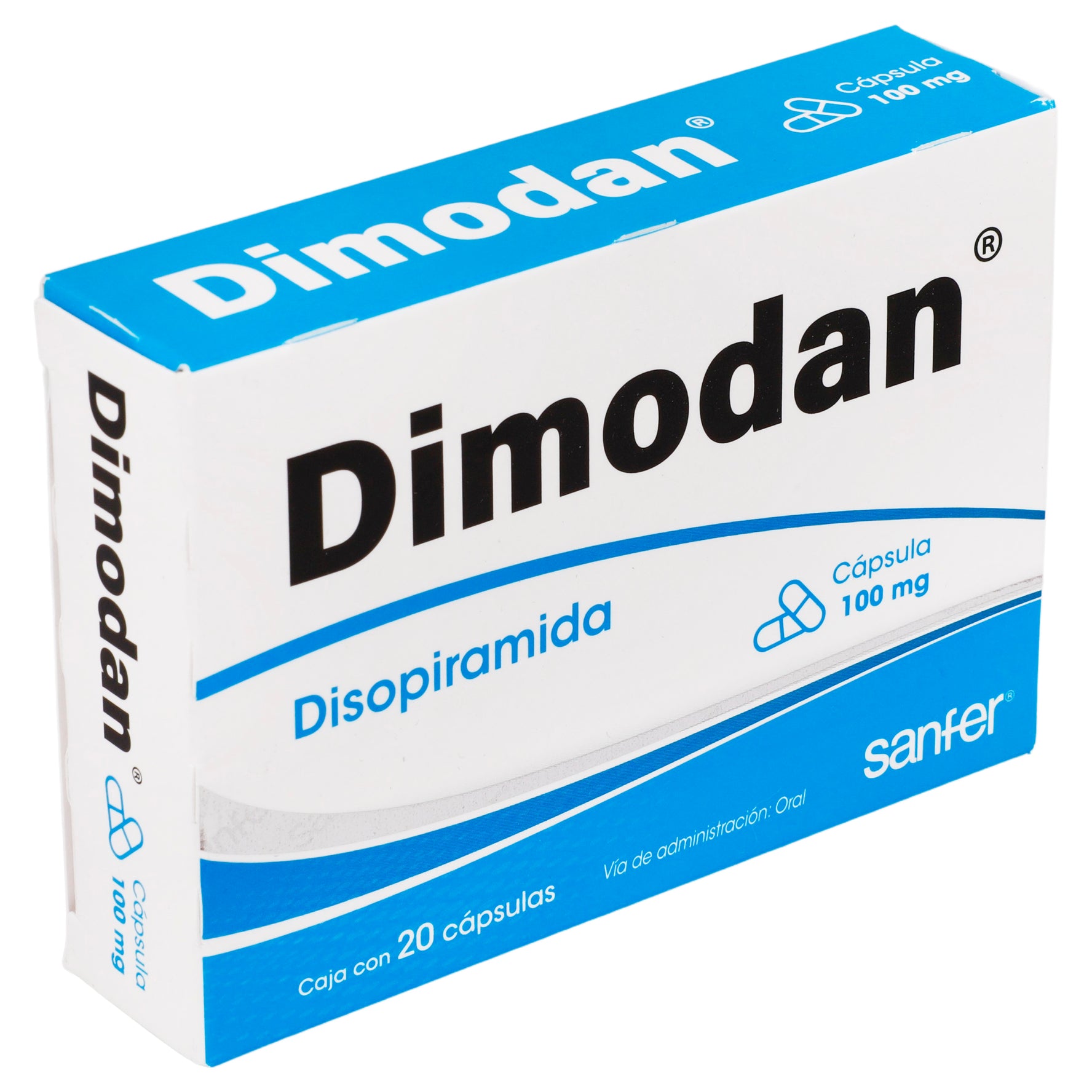 Dimodan 100Mg Con 20 Capsulas (Disopiramida) 2 - 7501070648640