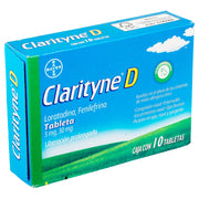 Clarityne-D 5Mg/30Mg Con 10 Tabletas (Loratadina/Fenilefrina) - WeCare Pharma