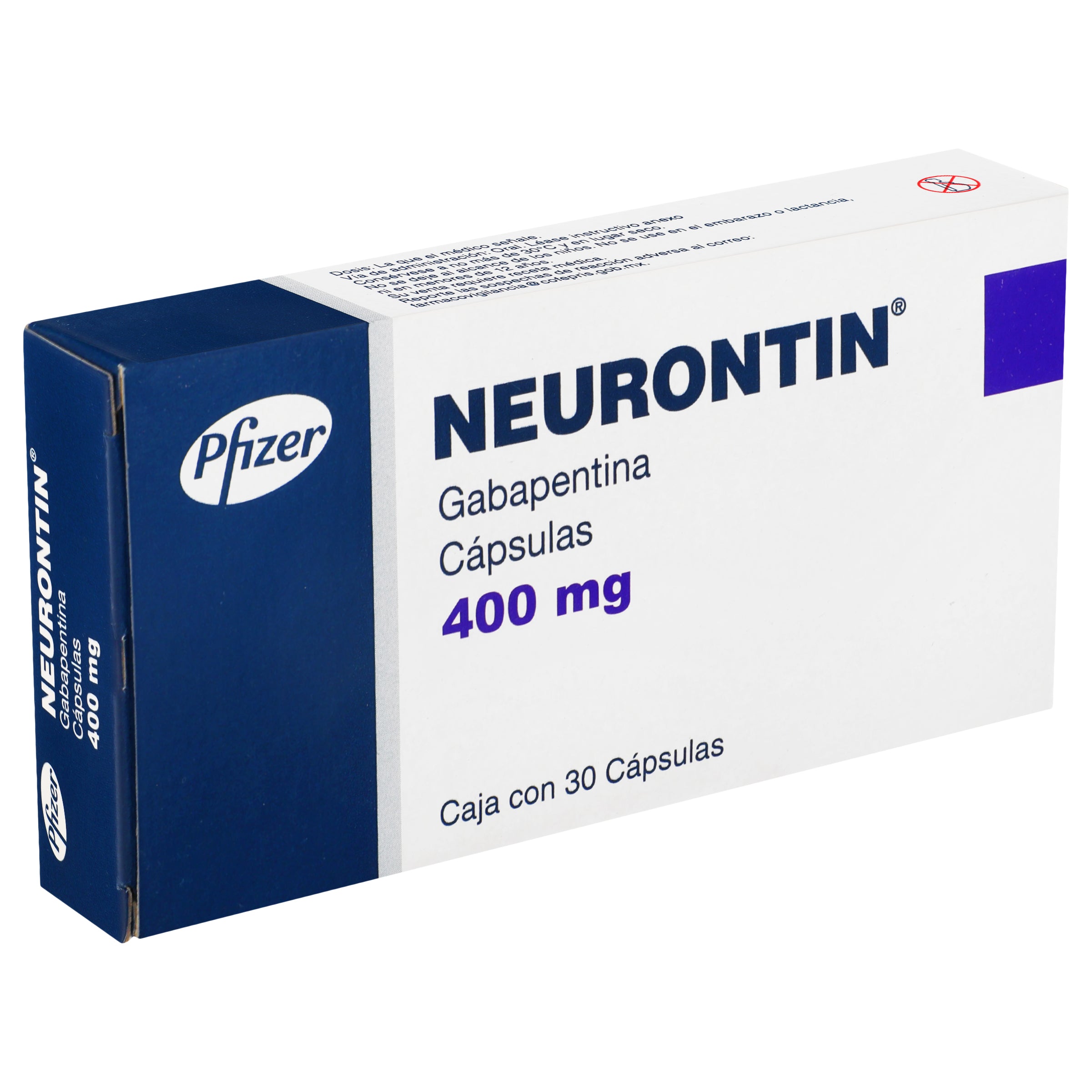 Neurontin 400Mg Con 30 Capsulas (Gabapentina) 3 - 7501287652720