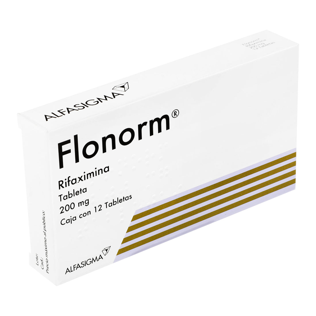 Flonorm 200Mg Con 12 Tabletas (Rifaximina) 2 - 8020030053090