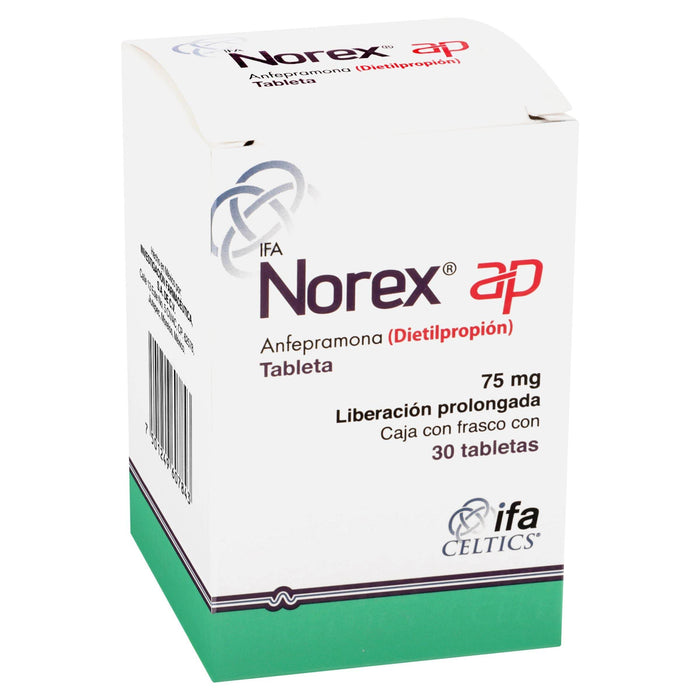 Norex Ap (Anfepramona) Tabletas 75Mg Con 30 - WeCare Pharma