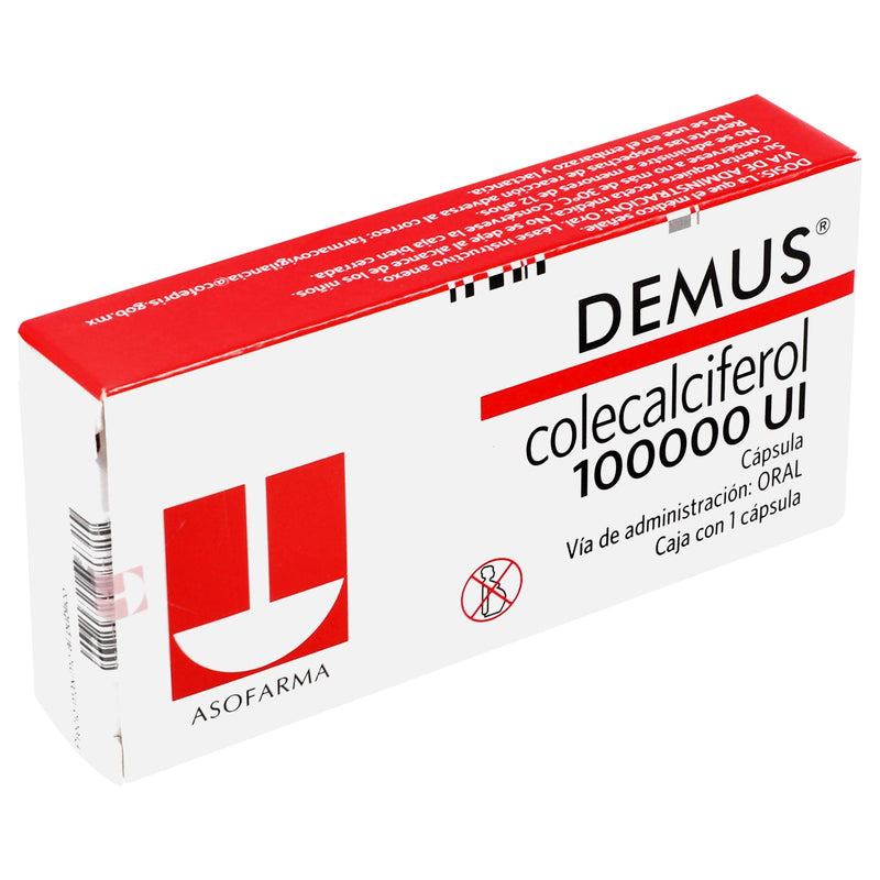 Demus 100000Unid Con 1 Capsulas (Colecalciferol) - WeCare Pharma