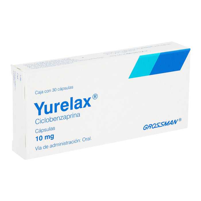 Yurelax 10Mg Con 30 Capsulas (Ciclobenzaprina) 2 - 7501123000494