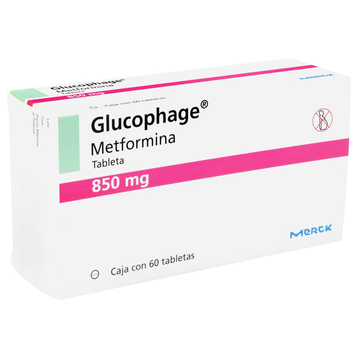 Glucophage 850Mg Con 60 Tabletas (Metformina) - WeCare Pharma