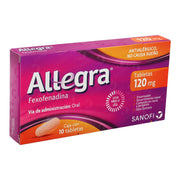 Allegra 120Mg Con 10 Tabletas (Fexofenadina) - WeCare Pharma